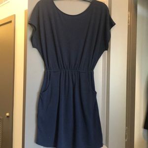 Cute navy dress with pockets